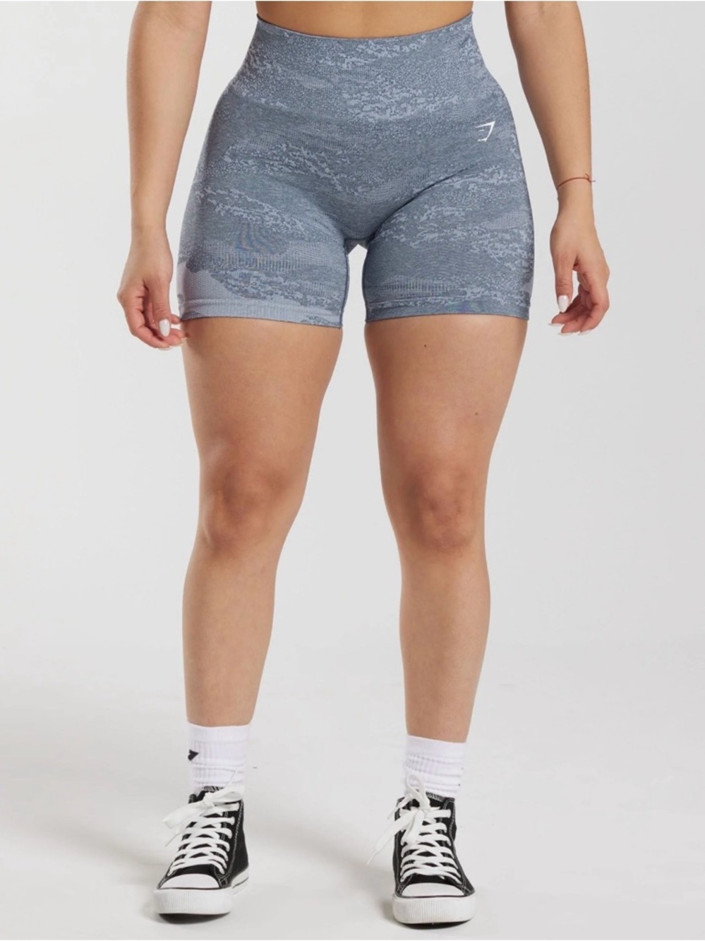 Gymshark Gray Camo Athletic Shorts